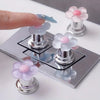 Flower-Shaped Bathroom Flush Button Helper