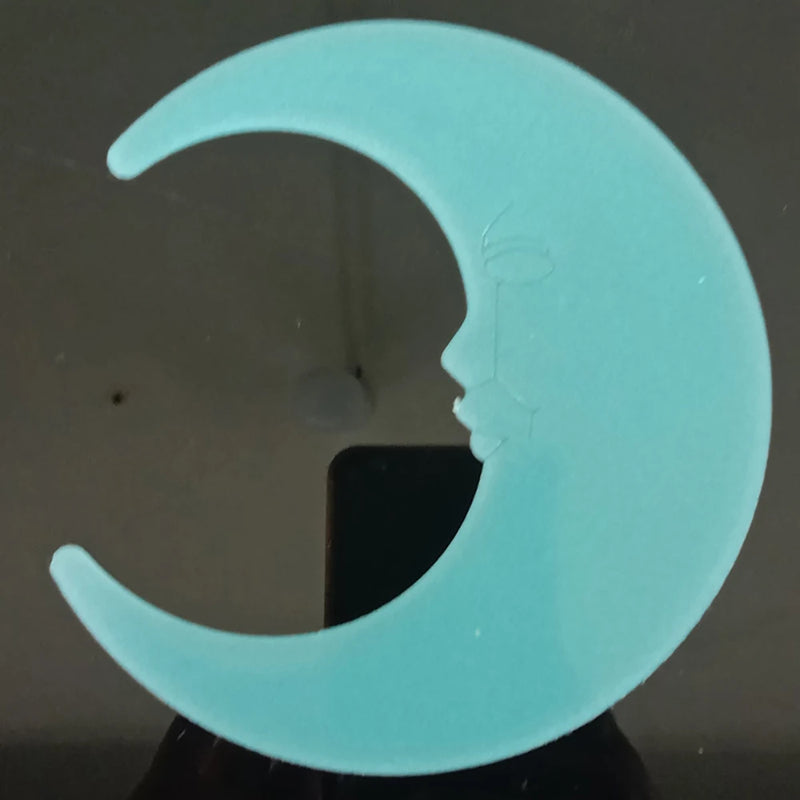 Leuchtende 3D-Sterne & Mond-Wandaufkleber