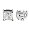 Round Crystal Magnetic Clip-On Earrings