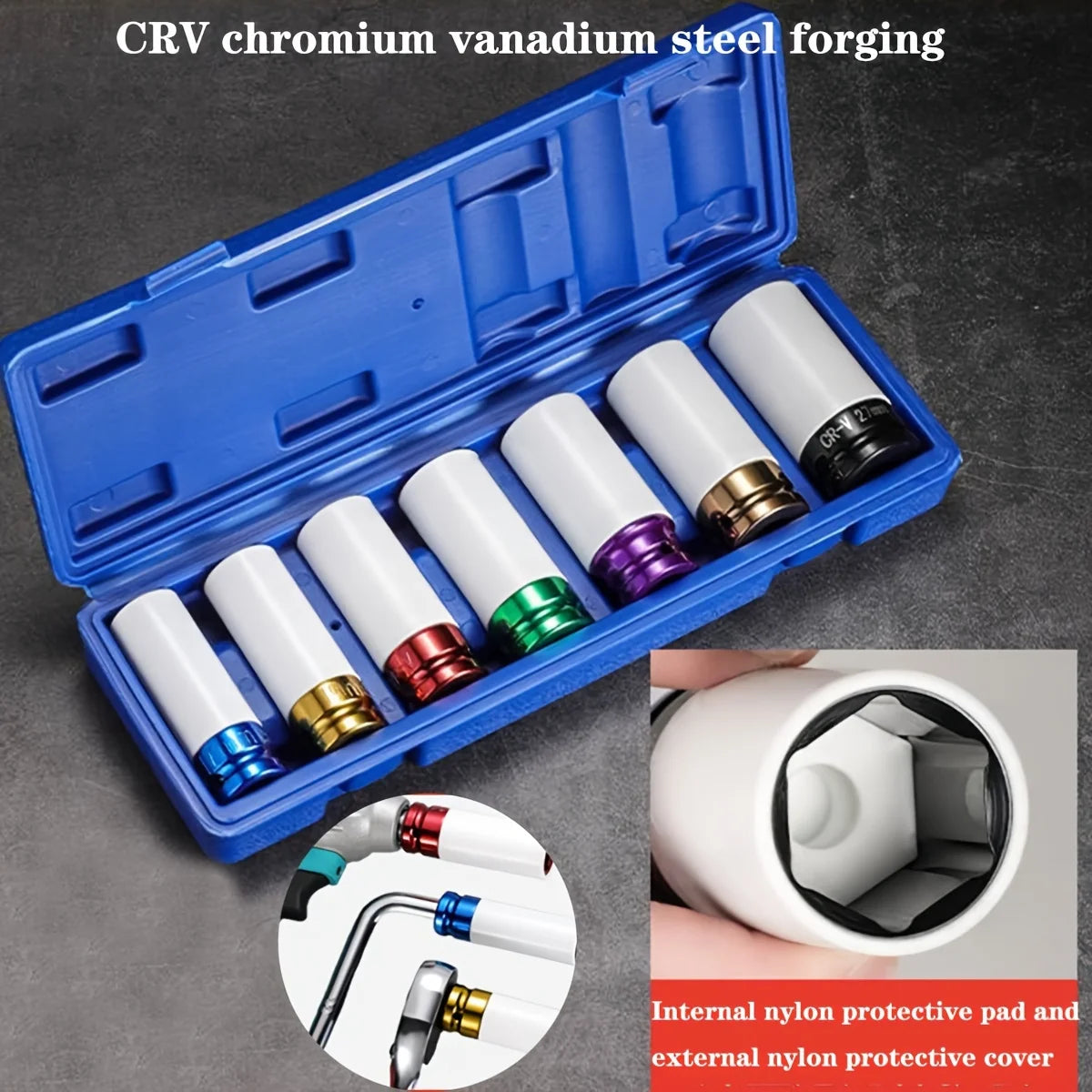 1/2" Drive Wheel Protector Impact Socket Set