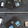 Handcrafted Cowhide Leather Card Wallet with Coin Pocket