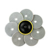 4-Inch Diamond Polishing Pads with Backer Pad (50-3000 Grit)