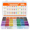 Assortiment-Set mit 300 Auto-Sicherungen in Mikro-, Mini- und Standardgrößen mit verschiedenen Stromangaben.