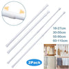 Adjustable Telescopic Curtain Rod with Spring-Loaded Ends