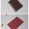 Genuine Leather Passport Holder with Card Slots