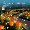Solar-Powered Swinging Bee Garden Light