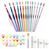 Colorful Aluminum Crochet Hook Set with Ergonomic Handles