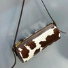 Vintage Y2K Vegetable-Tanned Leather Cylinder Bag