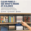 Large Clear PVC Storage Box with Hinged Lid