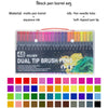 Dual Tip Watercolor Art Markers - 12 Color Set