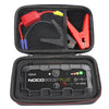 Black carrying case for the NOCO Boost Plus GB40 device with included cables and tools