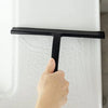 Shower Squeegee with Hanging Silicone Holder for Glass Doors & Mirrors