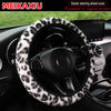 Leopard Print Faux Fur Steering Wheel Cover