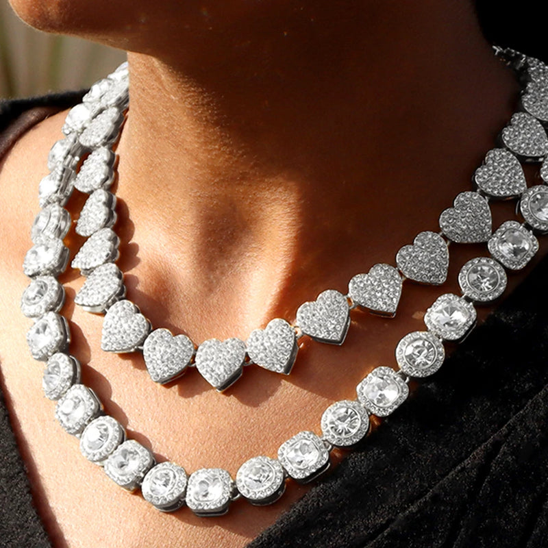 Collier Chaîne Tennis Strass