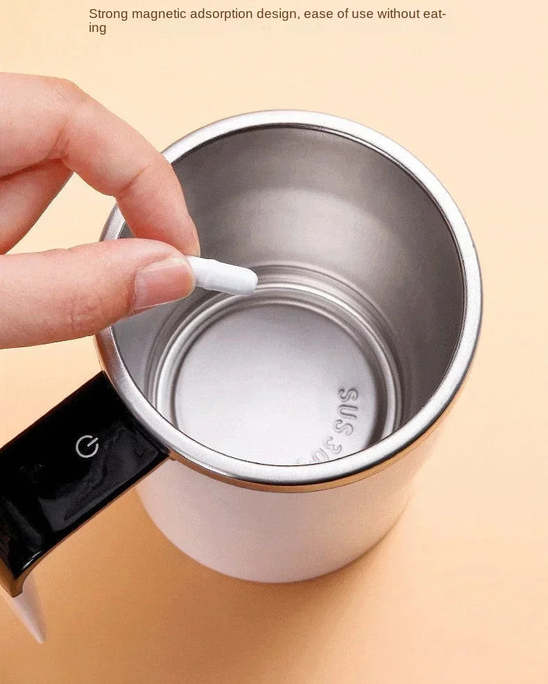 Self-Stirring Travel Mug with Temperature Display
