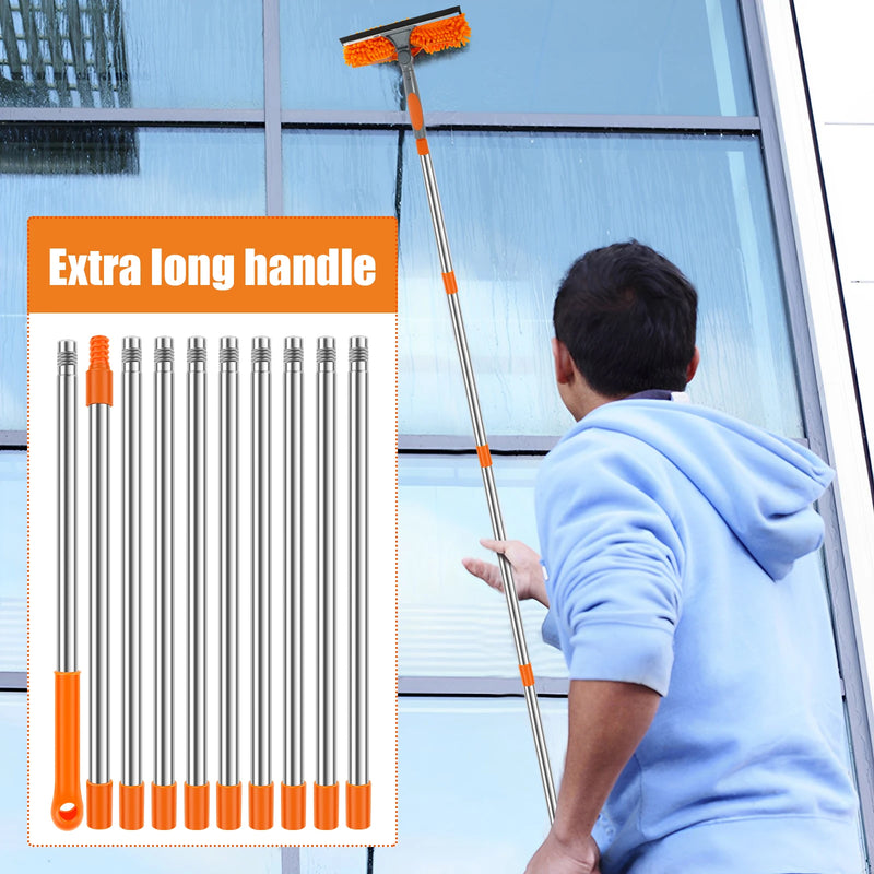 Extendable Double-Sided Window Cleaning Kit
