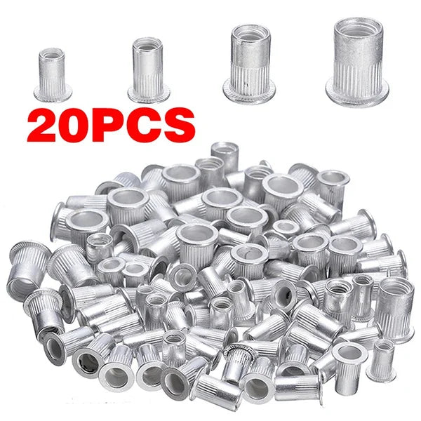 150-Piece Rivet Nut Kit with Gun and Mandrels