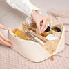 Large Capacity PU Leather Cosmetic Travel Bag