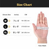 Size chart showing glove sizes M, L, and XL with corresponding measurements in inches and centimeters.