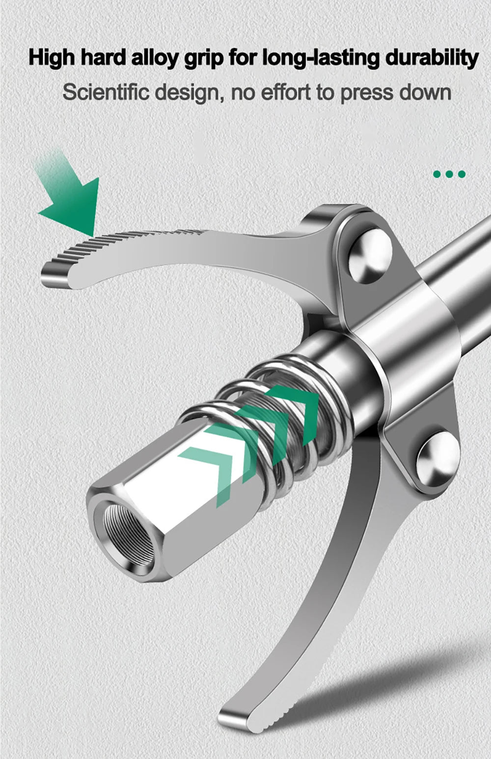 High-Pressure Grease Coupler with NPT1/8 Adapter