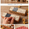Vintage Wooden Rubber Stamp Set with Ink Pad