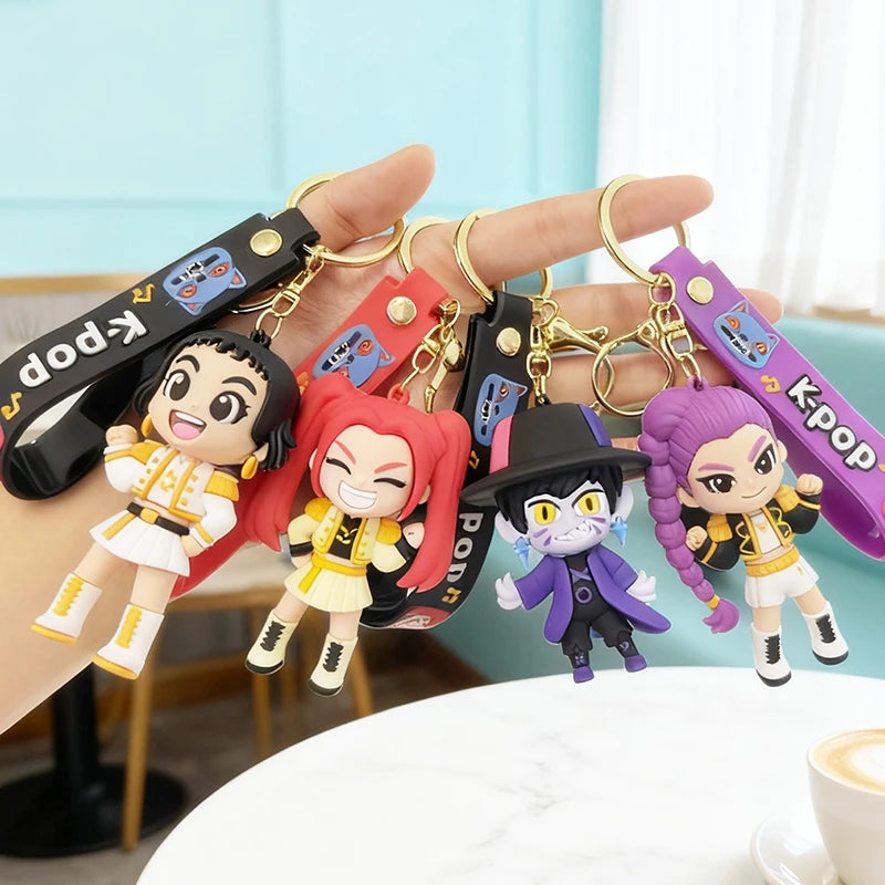 Rumi Mira & Zoey Anime Character Keychain Set