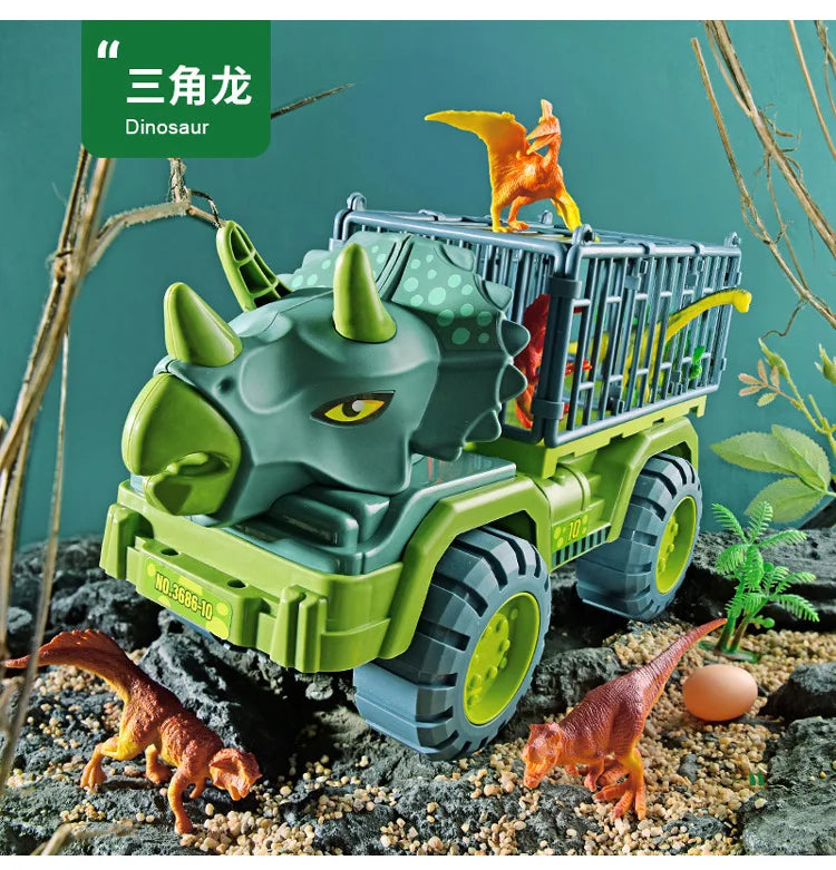 Dinosaur Transport Truck with T-Rex Figure