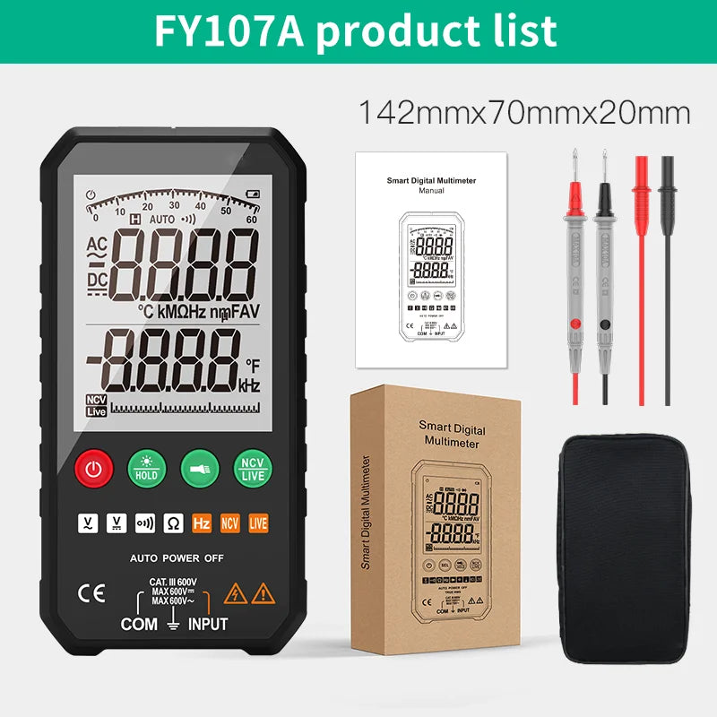 6000-Count Auto-Ranging Digital Multimeter with True RMS