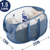 Collapsible Laundry Hamper with Reinforced Handles