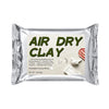 A package of green air dry clay for self-hardening modeling and sculpting projects.
