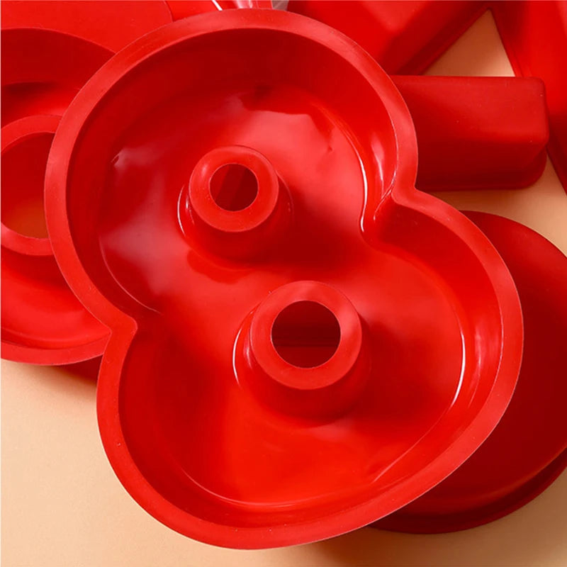 10-Inch Silicone Number Cake Mold Set — Non-Stick, Oven & Freezer Safe