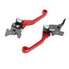 Red CNC aluminum brake and clutch lever set for Sur-Ron Ultra Bee motorcycle