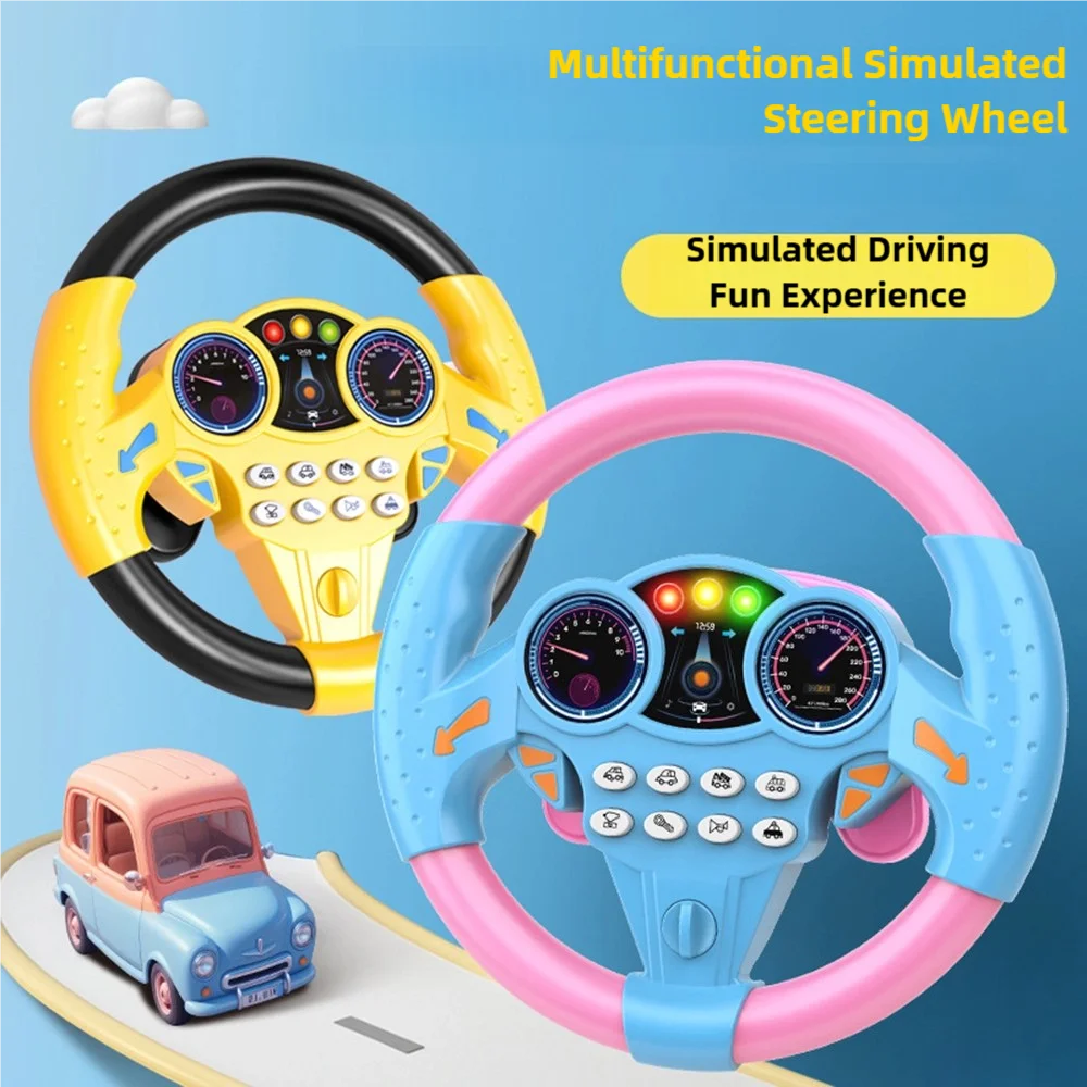 360° Rotating Music Steering Wheel Toy for Kids