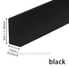 Black flexible silicone shower threshold water dam for bathroom dry-wet separation