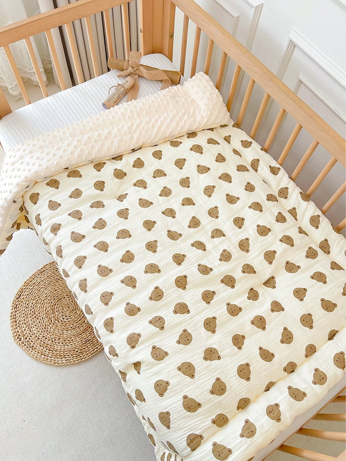 Baby Beanie Blanket – Cozy 3D Fleece Hat and Blanket for Infants and Toddlers
