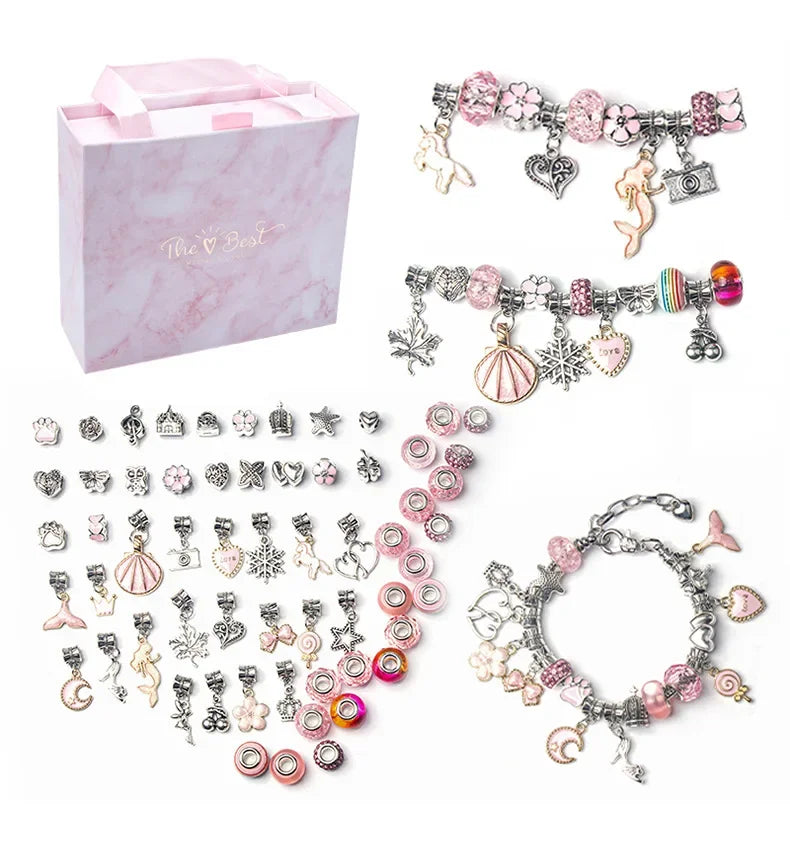 Creative Beaded Bracelet Making Kit with Storage Box