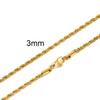Stainless Steel Rope Chain Necklace
