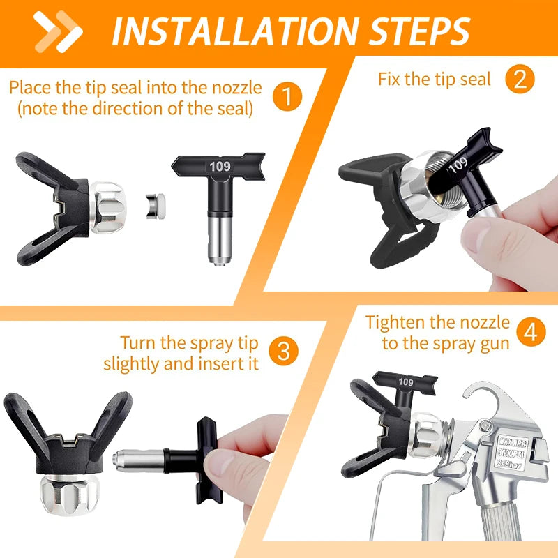 20-Piece Spray Nozzle and Filter Set for Paint Spray Guns