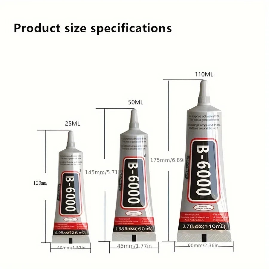B6000 Multi-Purpose Clear Adhesive with Precision Applicator