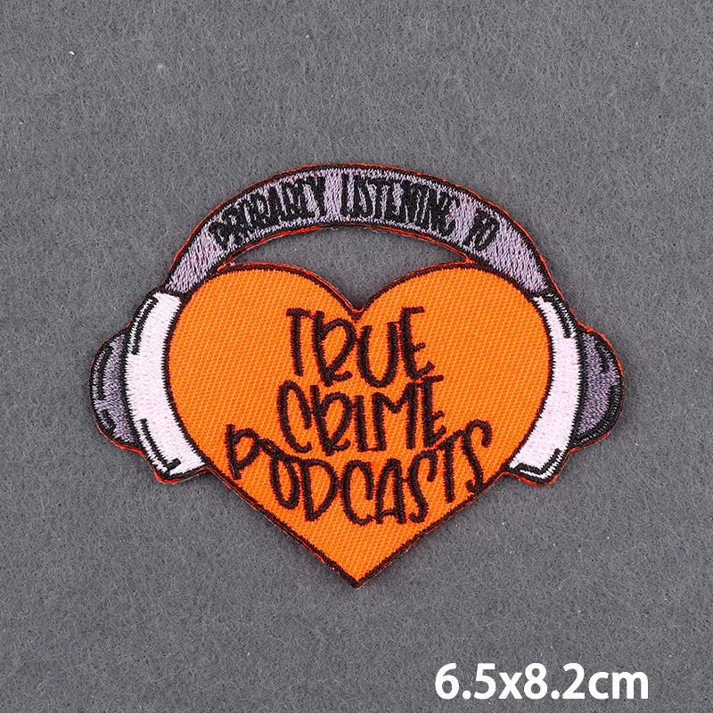 Encouraging Embroidery Iron-On Patches for Clothing and Accessories