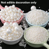 Pearl White Cake Decorative Balls for Baking & Desserts