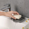 Silicone Drain Soap Dish with Anti-Slip Base