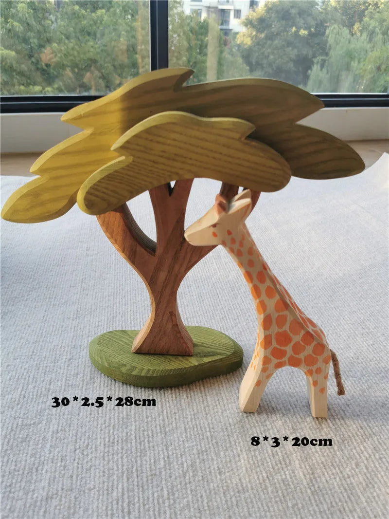 Rainbow Stacking Blocks & Peg Dolls Set – Natural Wooden Toy