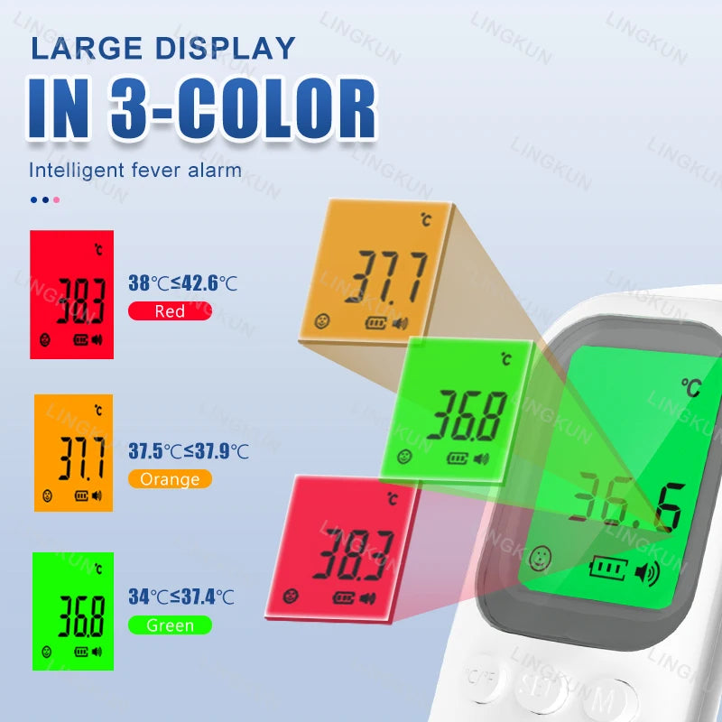 Digital Infrared Forehead Thermometer – Quick, Non-Contact Reading for All Ages