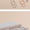 Heart-Shaped Metal Pen Clips for Notebooks and Journals