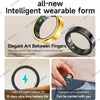 Sleek Smart Health Ring with Heart Rate & Sleep Tracking