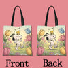 Snoopy Cartoon Canvas Tote Bag – Large Capacity, Foldable & Reusable