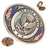 Decorative Flag Eagle Beer Belt Buckle
