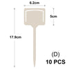 Yellow T-Type Garden Plant Labels with Stakes