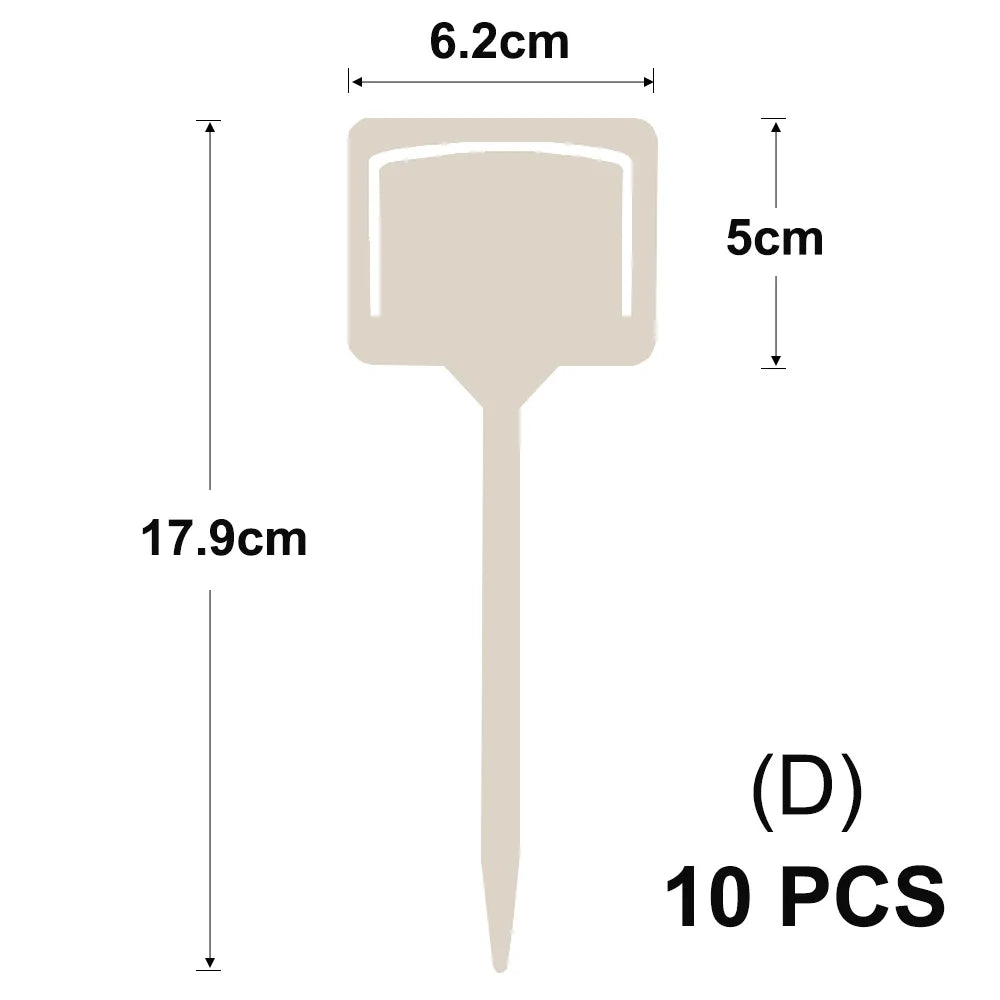 Yellow T-Type Garden Plant Labels with Stakes